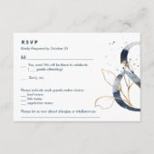 Navy Gold Ampersand Suite UAWG Begleitkarte (Vorderseite)