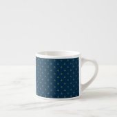 Navy Gold Anchor Muster Espressotasse (Rechts)