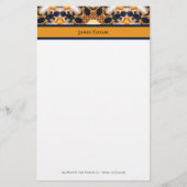 Navy & Gold Ant Cathedral | Personal Stationery Briefpapier (Vorderseite)