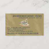 Navy Gold Bath Tub Bubbles Sox Soap Visitenkarte (Rückseite)