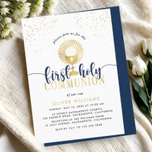 Navy & Gold Boy Erste Heilige Kommune