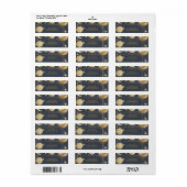 Navy Gold Celestial Halbmond Brautparty (Vorne)