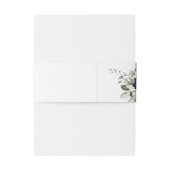 Navy Gold Champagne Ivory Geometrische Vegetation Einladungsbanderole (Rückseitenbeispiel)