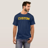 Navy & Gold CUSTOM T - Shirt (Vorne ganz)