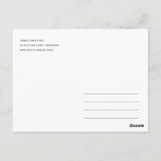 NAVY GOLD DAHLIA FLORAL WORKSHOP TALKVERANSTALTUNG POSTKARTE (Rückseite)