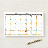 Navy & Gold Floral Post-It Undated Calendar Klebezettel (Auf Schreibtisch)