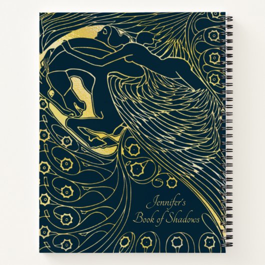 Navy Gold Goddess Psyche Buch Schatten (Rückseite)