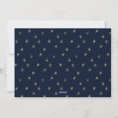 Navy & Gold HAPPY HOLIDAYS Handgeschriebenes Skrip Feiertagskarte (Rückseite)