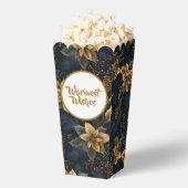 Navy Gold Holly Medallion Pattern Geschenkschachtel (Geplatzt)