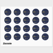 Navy & Gold Joliday Sticker (Blatt)