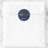 Navy & Gold Joliday Sticker (Tasche)