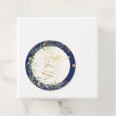 Navy Gold Moon Twinkle Little Star Baby Dusche Geschenkanhänger (Beispiel)