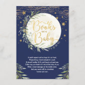 Navy Gold Moon Twinkle Star Books for Baby Begleitkarte (Vorderseite)