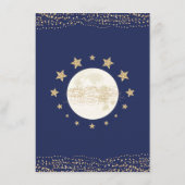 Navy Gold Moon Twinkle Star Books for Baby Begleitkarte (Rückseite)