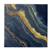 Navy & Gold Natural Marble – Luxury Ceramic Tile Fliese (Vorderseite)