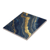 Navy & Gold Natural Marble – Luxury Ceramic Tile Fliese (Seite)