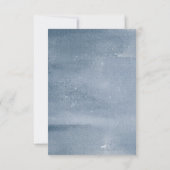 Navy & Gold Rose Save the Date (Rückseite)