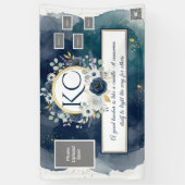 Navy Gold Teacher Appreciation Photo Banner (Vertikal)