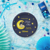 Navy Gold Twinkle Little Star 1. Geburtstag Pappteller (Party)