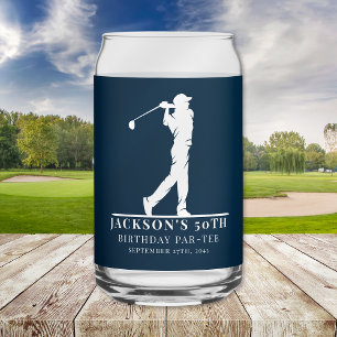 Navy Golf Geburtstags-Par-tee Dosenglas