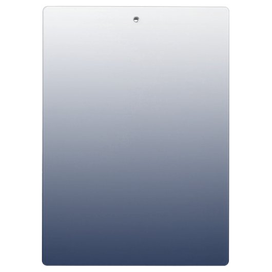 Navy Gradient Ombre Personalisiert Klemmbrett (Rückseite)