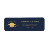 Navy Graduation Cap Return Address (Vorne)