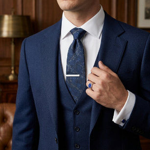 Navy & Graphite Executive Marmor Krawatte
