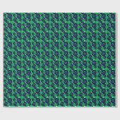 Navy & Green Buttons Gingham - Bastel- und Nähzimm Geschenkpapier (Flach)