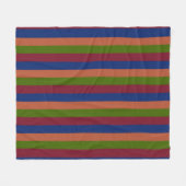 Navy Green Fleece Blanket (Vorderseite (Horizontal))