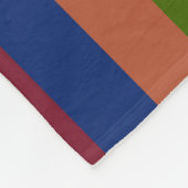 Navy Green Fleece Blanket (Ecke)