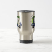 Navy & Green Golf Personalisierte Tasse (Mittel)