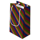 Navy Green Kleine Geschenktüte (Rückseite Schrägansicht)