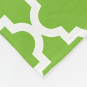 Navy & Green Monogram | Fleece Blanket (Ecke)