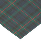 Navy Green Tartan Kariert Kurzer Tischläufer (Ecke)