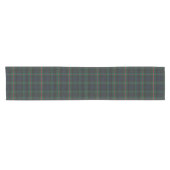 Navy Green Tartan Kariert Kurzer Tischläufer (Horizontal)
