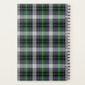 Navy & Green Tartan Muster Planer (Rückseite)