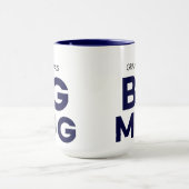 Navy Großer Becher | Riesiger Becher | Großvaters Tasse (Zentrum)