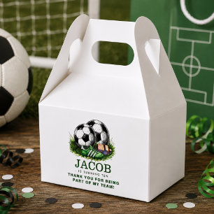 Navy grüne Fußball Kinder Wasserfarbe Geschenkschachtel