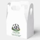 Navy grüne Fußball Kinder Wasserfarbe Geschenkschachtel (Geöffnet)