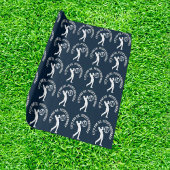 Navy Happy Birthday MAN Golfer Geschenkpapier