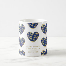 Navy Heart Best Friends All Occasion Kaffeetasse