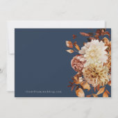 Navy Herbst Save The Date (Rückseite)
