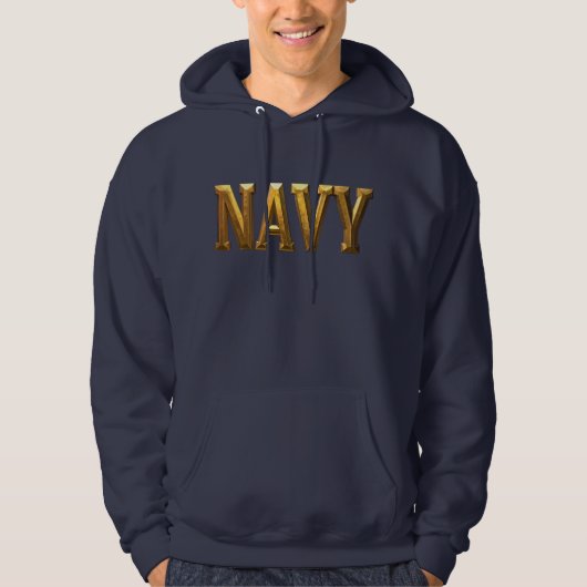 Navy Hooded Sweatshirt - Hoodie for NAVY Vets (Vorderseite)
