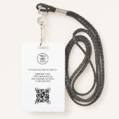 Navy-ID | Mitarbeiter Foto ID Company Security Ausweis (Rückseite mit Schlüsselband)