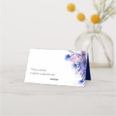 Navy in 💙 Cornflower Reverie Platzkarte (Rückseite)