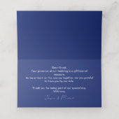 Navy in 💙 Cornflower Reverie Platzkarte (Innenseite Aufgefaltet)