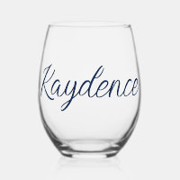 Navy Indigo 3D Handgeschriebener Elegantenname