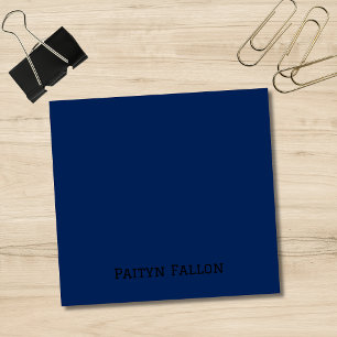 Navy Indigo Berufliches Minimalistisches Schwarzes Post-it Klebezettel