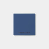 Navy Indigo Berufliches Minimalistisches Schwarzes Post-it Klebezettel (Vorderseite)