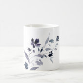 Navy-Indigo-Blume Kaffeetasse (Mittel)
